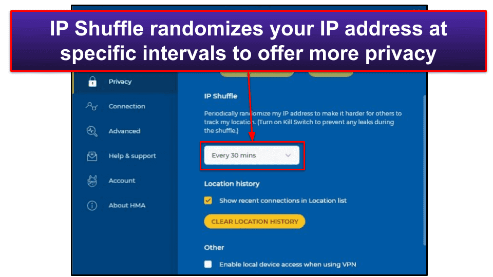 ip shuffle