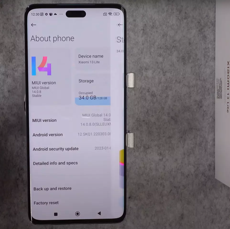 xiaomi 13 lite softver