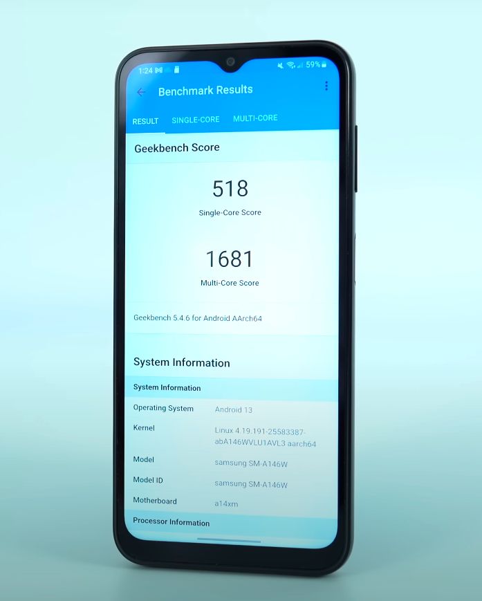 samsung galaxy a14 5g benchmark