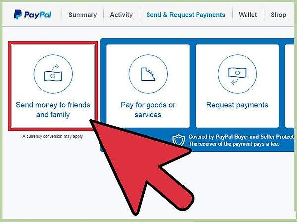 paypal opcija prijatelja i porodice